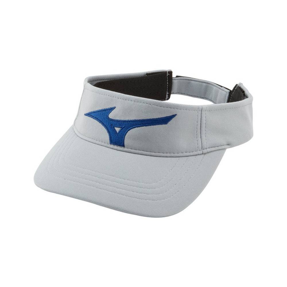 Mizuno Men's Tour Visor Grey/Royal (260312-LEG)